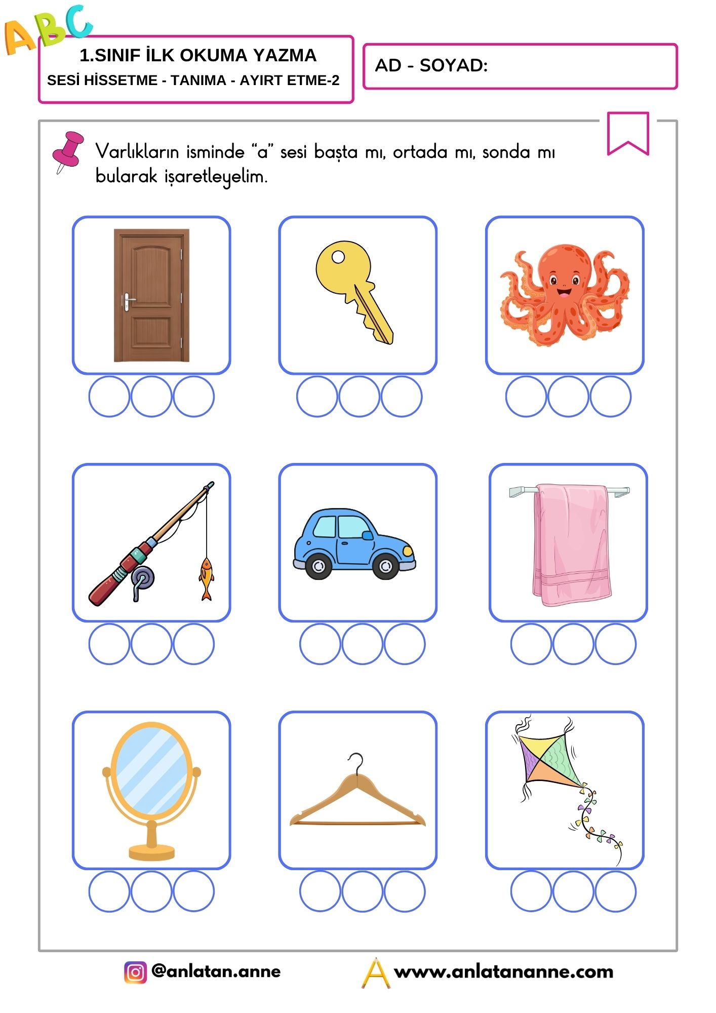 1-sinif-a-sesi-hissetme-calismalari