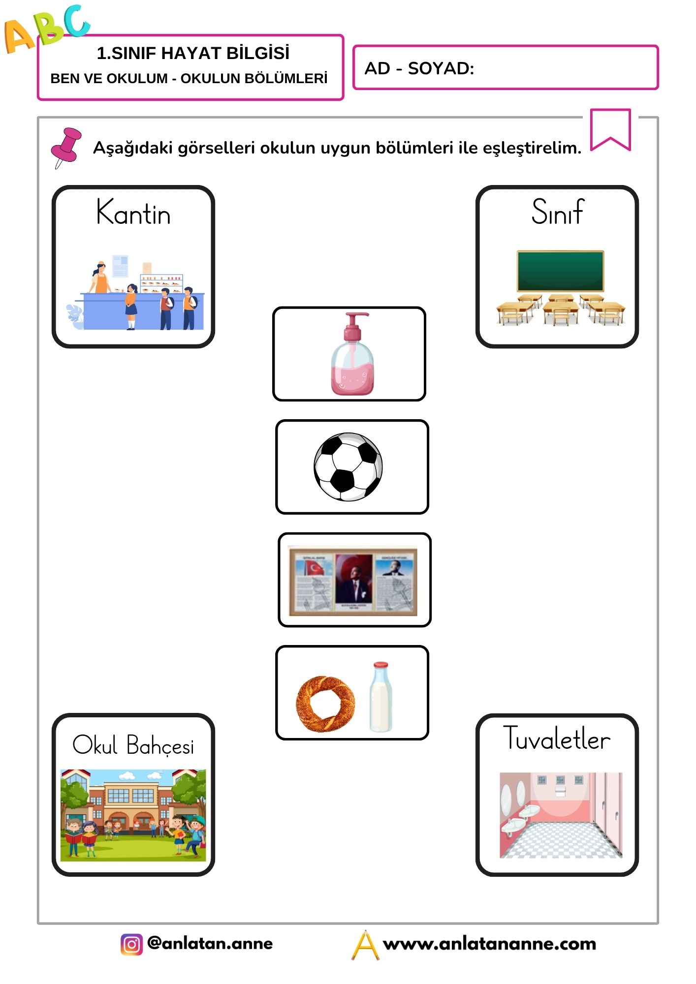 1-sinif-hayat-bilgisi-ben-ve-okulum-okulun-bölümleri
