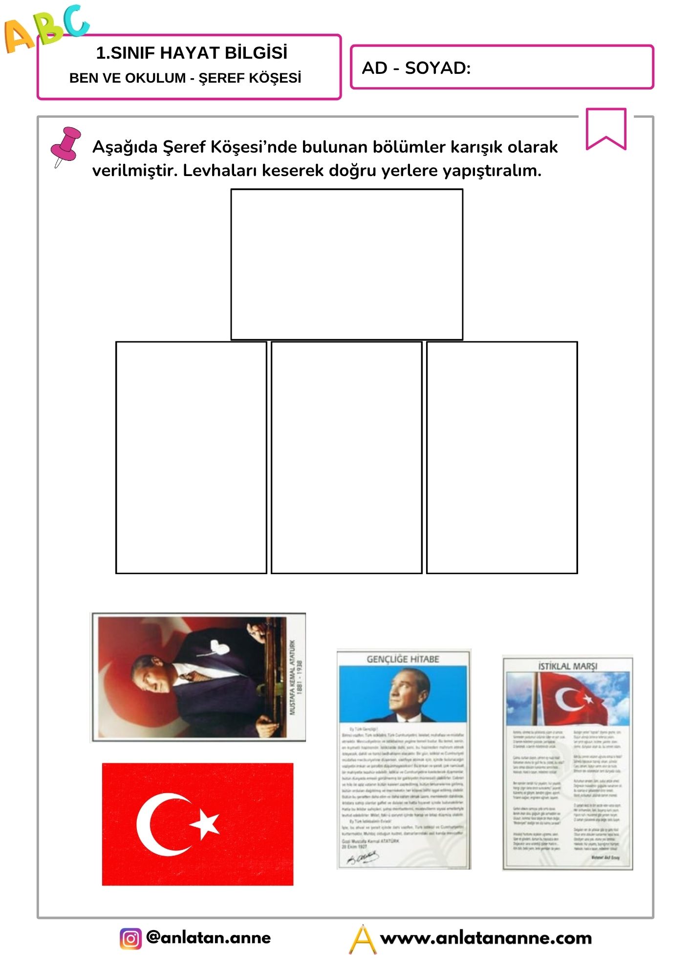 1-sinif-hayat-bilgisi-ben-ve-okulum-seref-kosesi