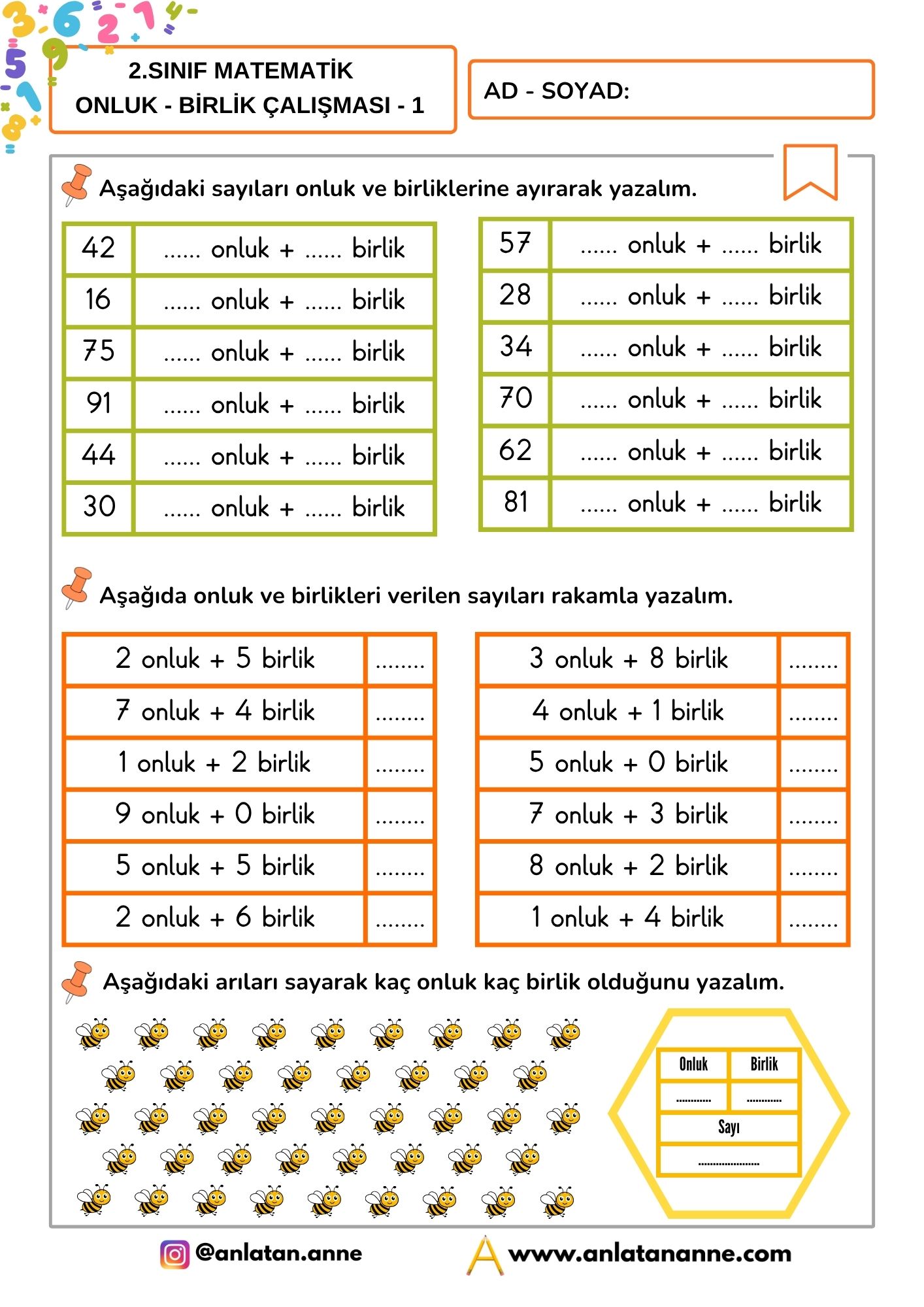 2. sınıf onluk birlik