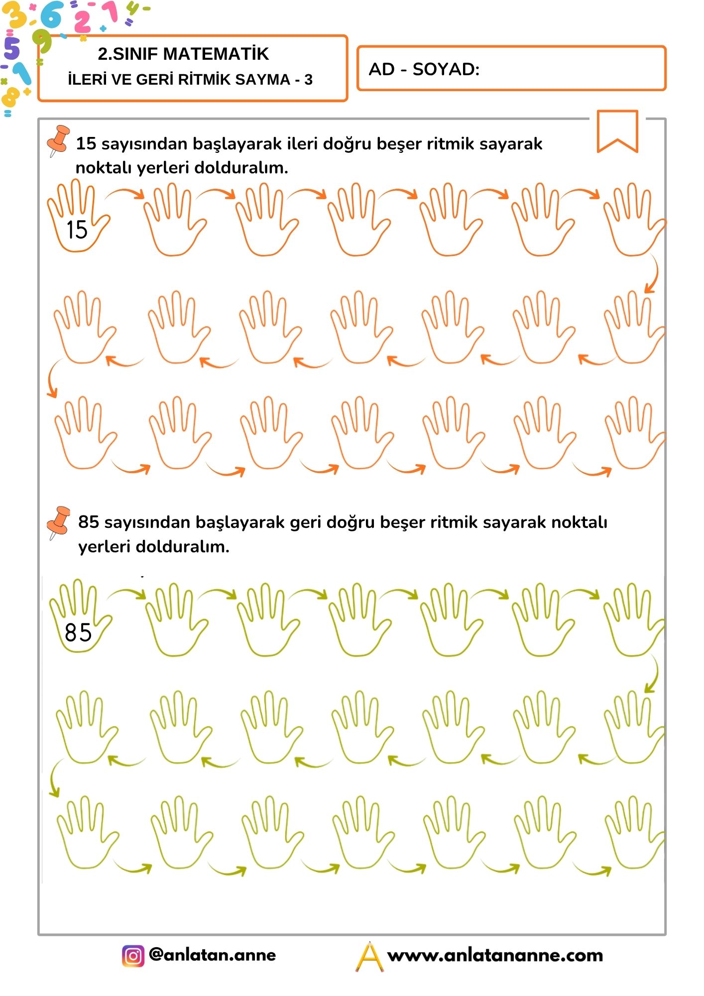 2. sınıf ritmik saymalar