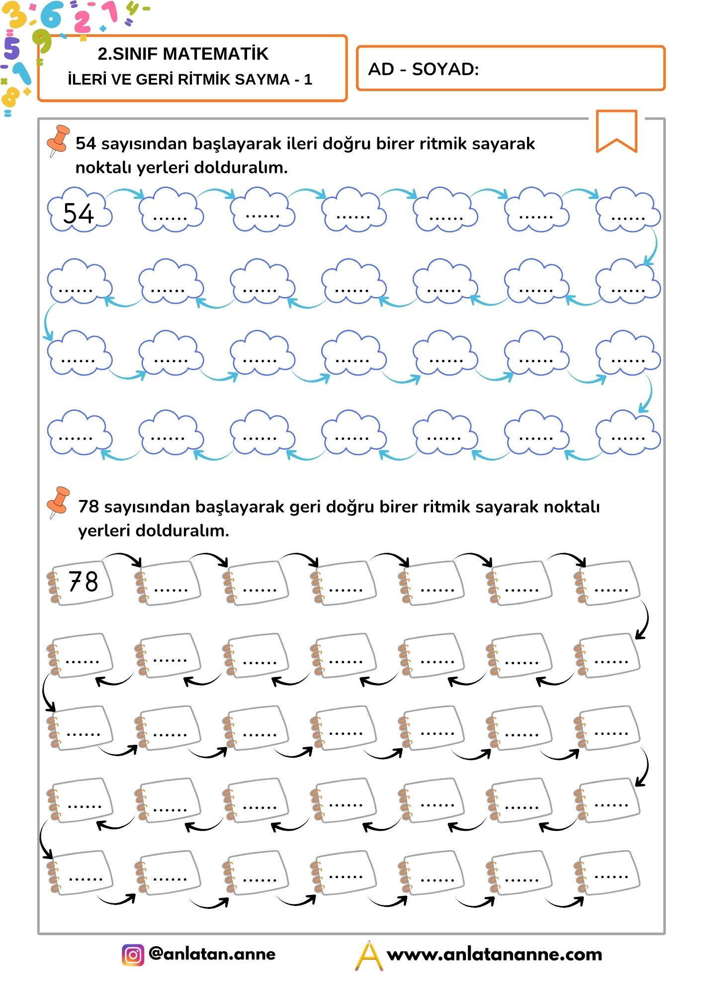 2. sınıf ritmik saymalar