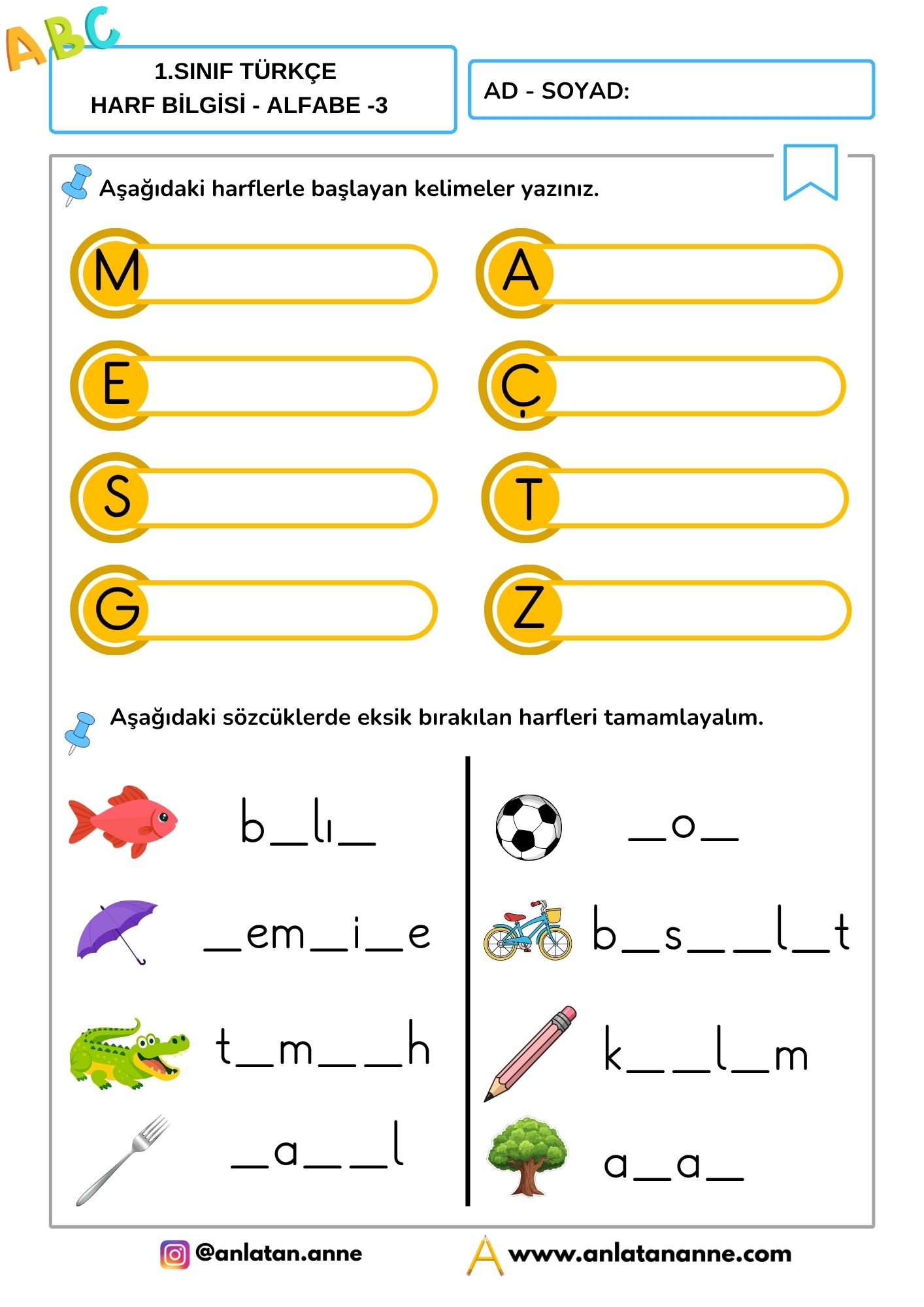 1-sinif-harf-bilgisi-alfabe-etkinlik