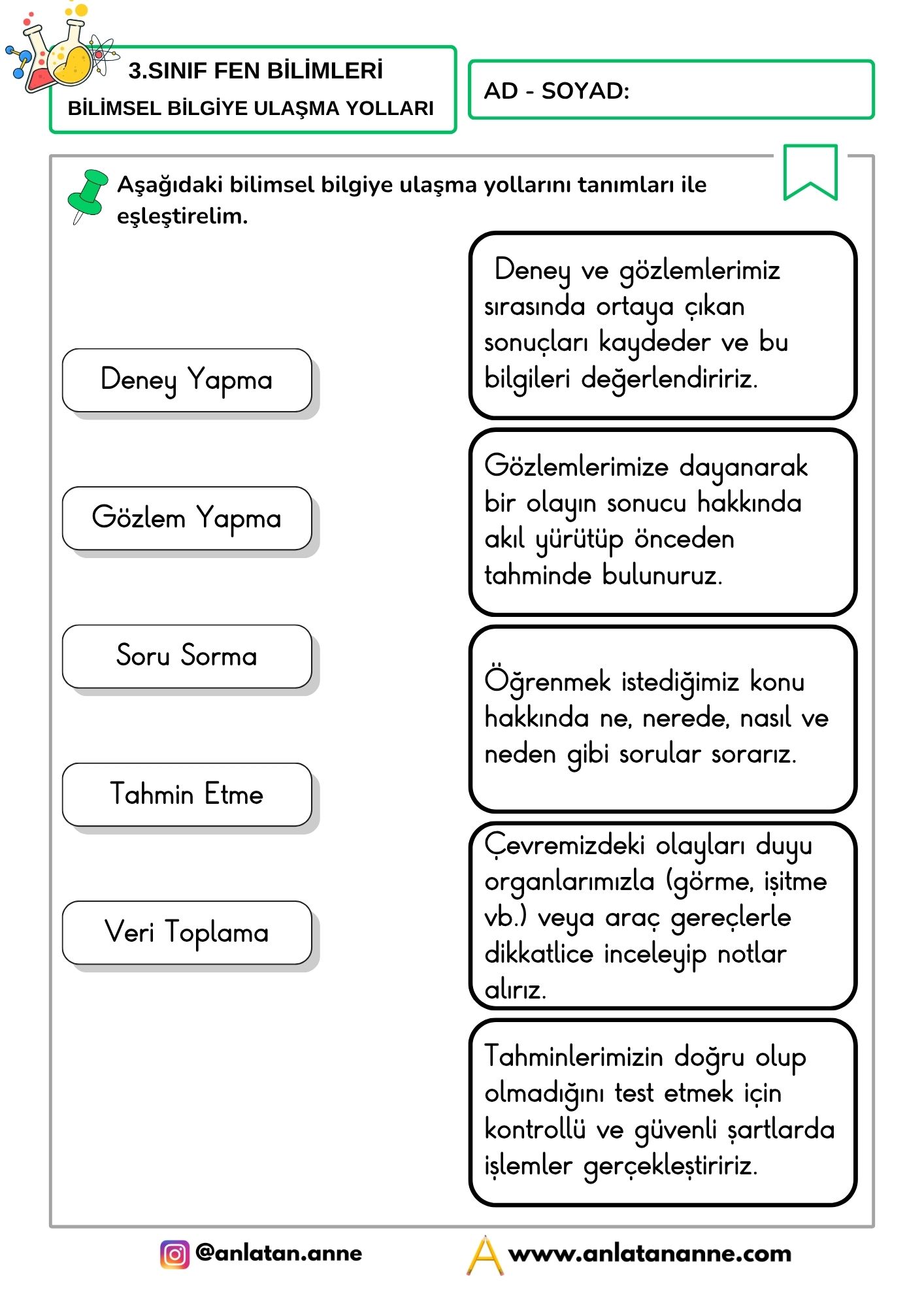 3. sınıf fen bilimleri
