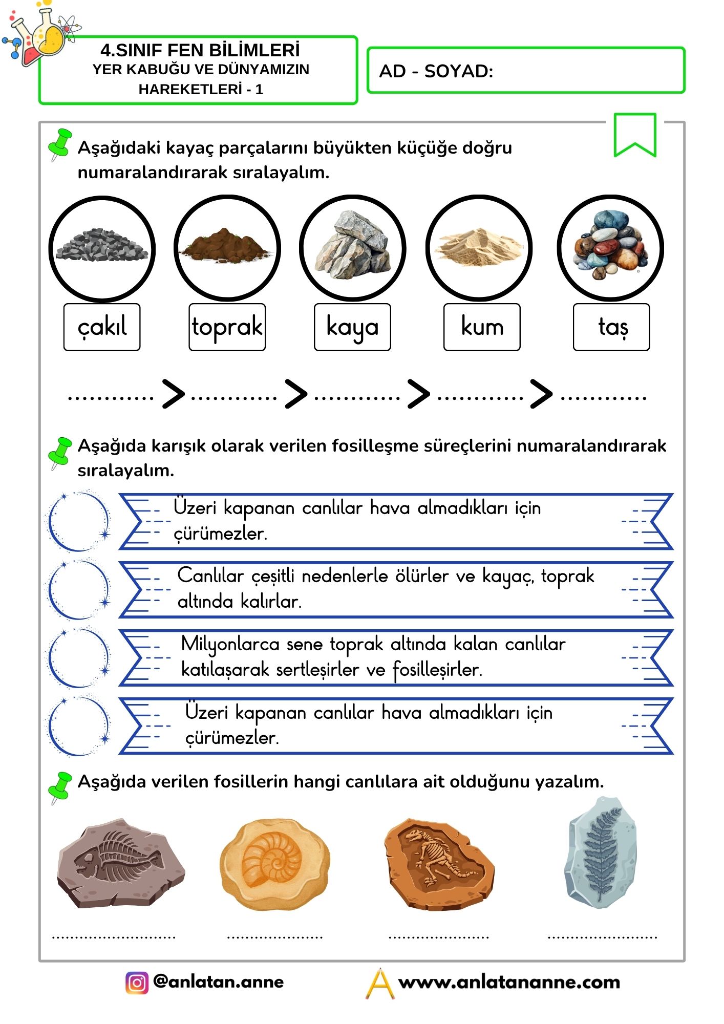 4-sinif-fen-bilimleri-yer kabugu-ve-dunyanin-hareketleri