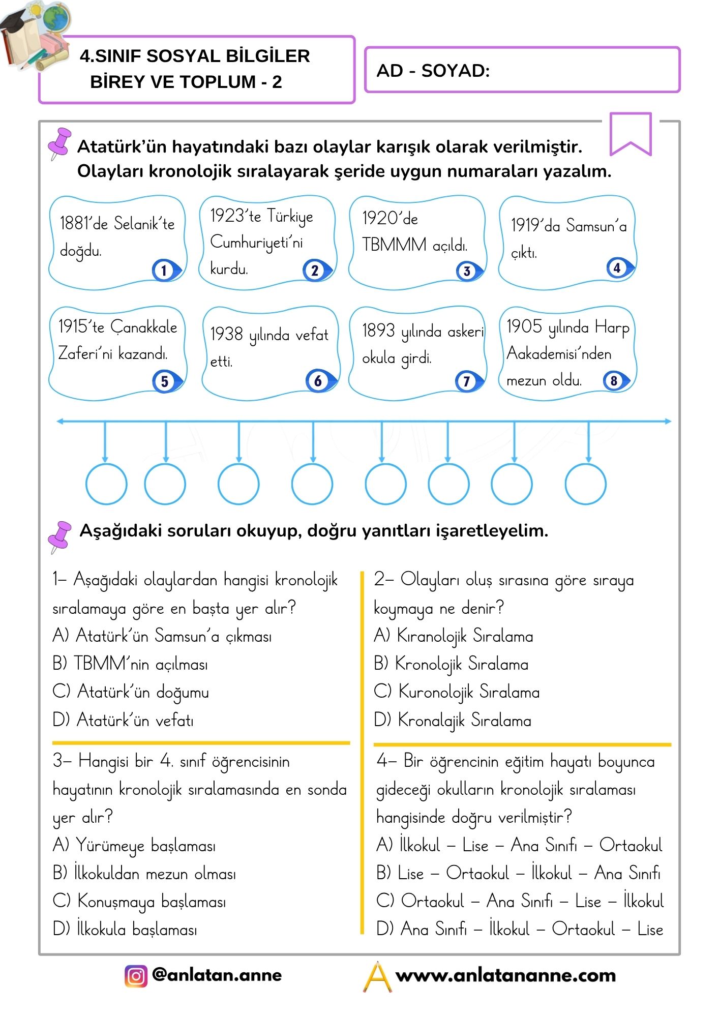 4. sınıf sosyal bilgiler