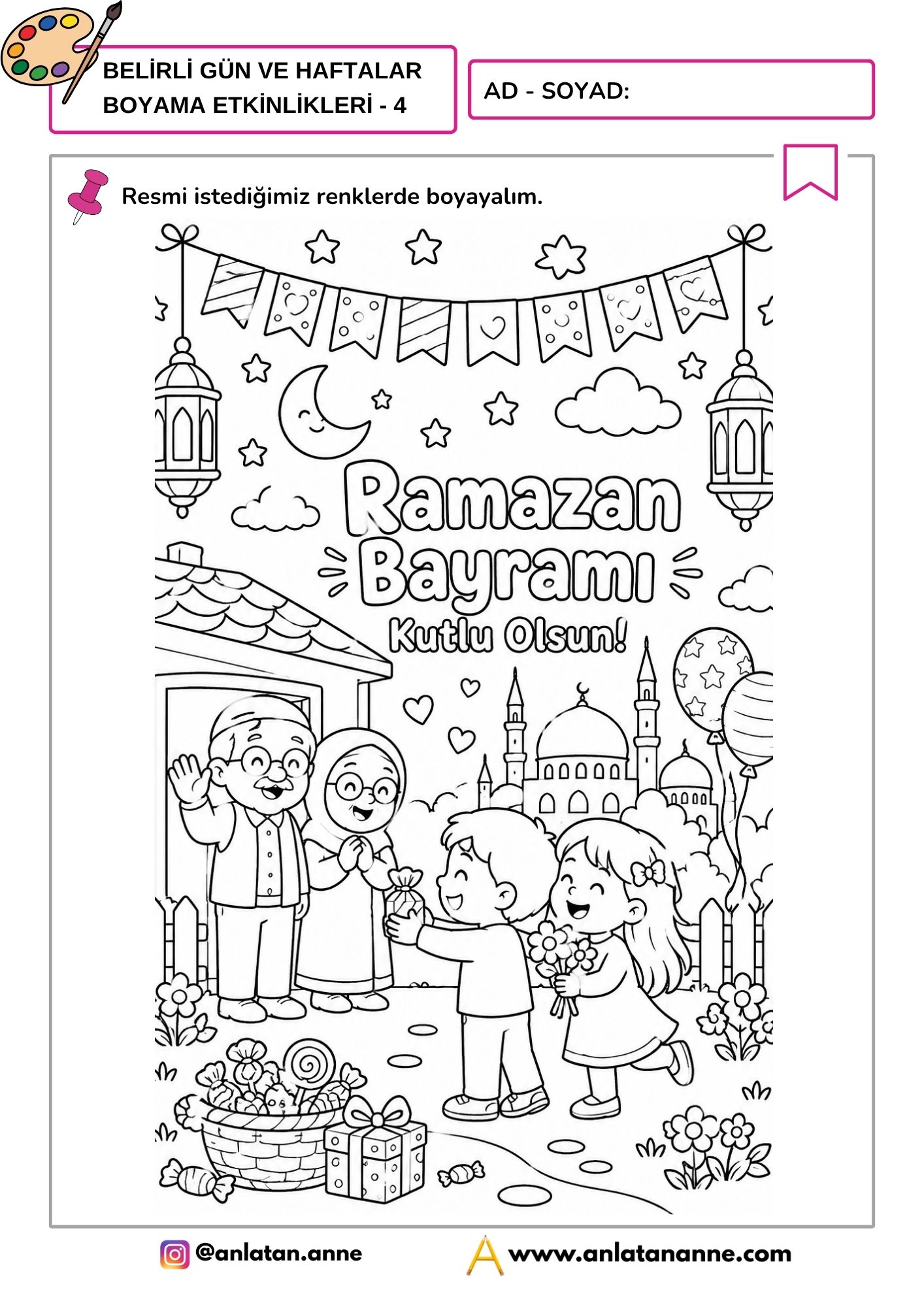 ramazan bayramı boyama