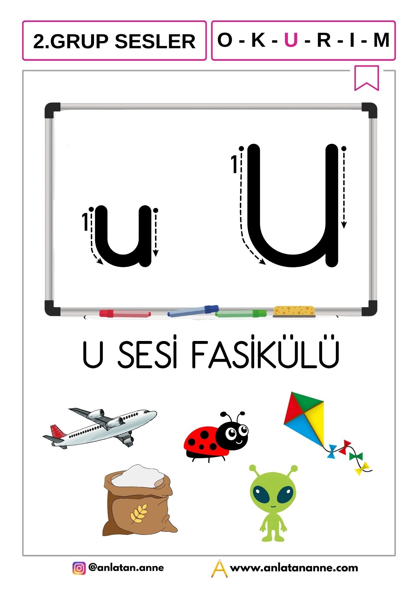 1. sınıf u sesi fasikülü