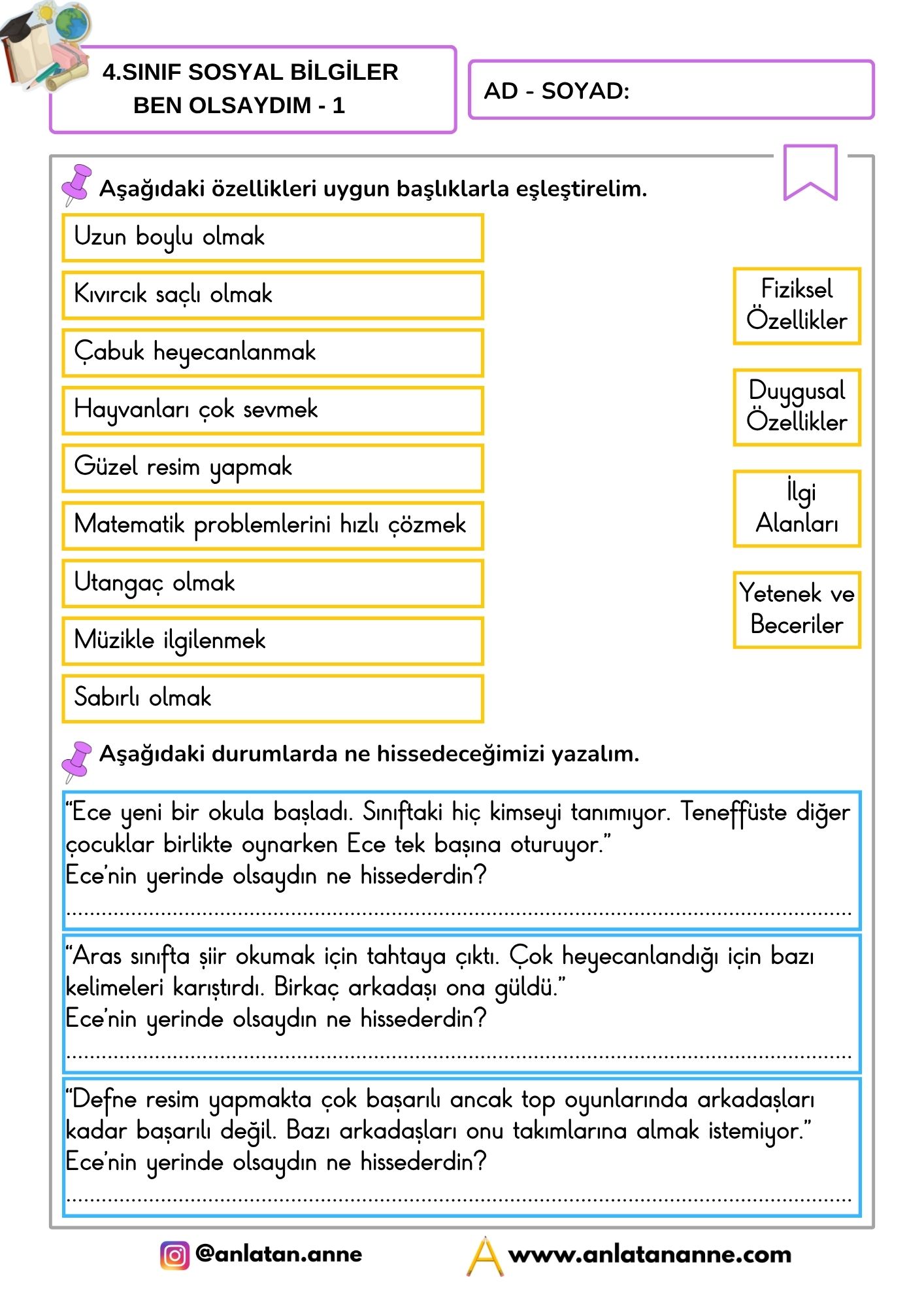 4. sınıf ben olsaydım