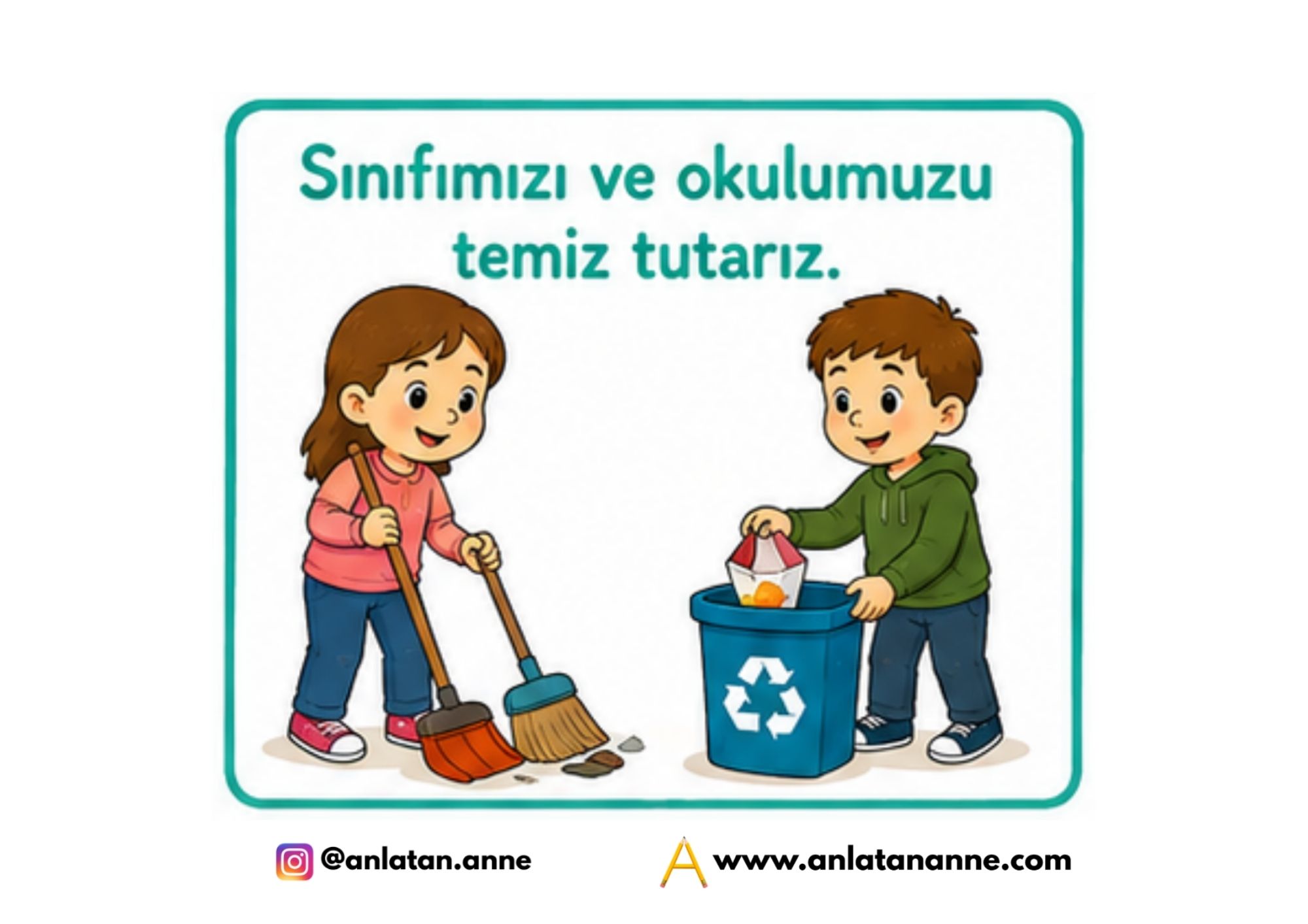 sınıf ve okul kuralları pano kartları