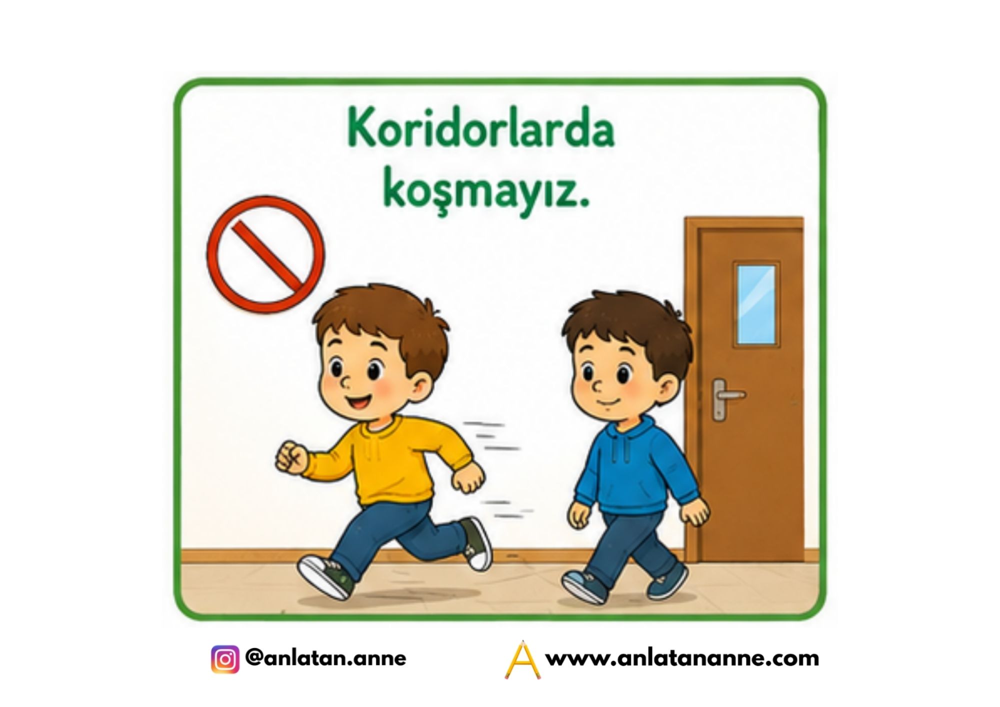 okul kuralları pano kartları