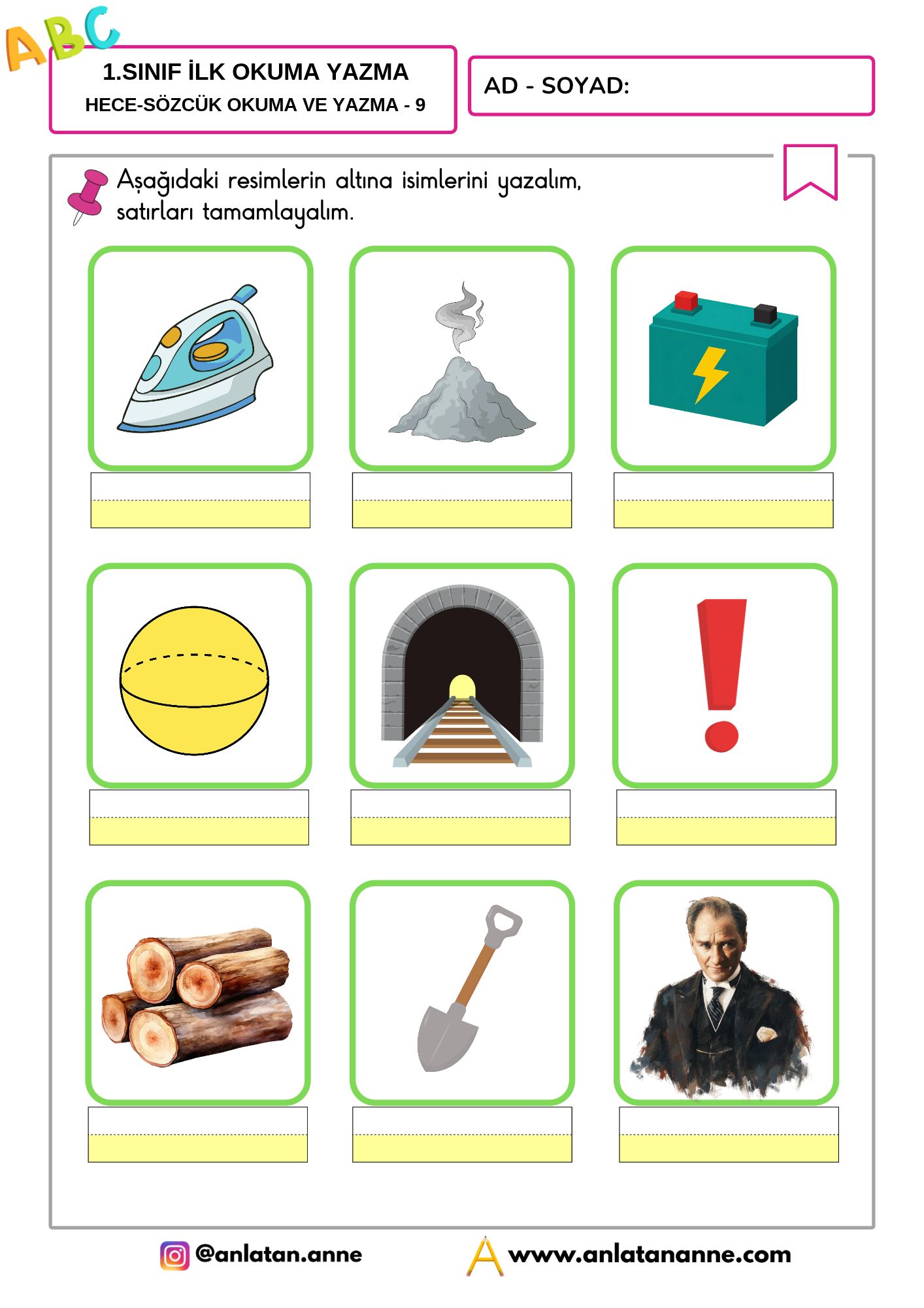 1. sınıf ü sesi fasikülü